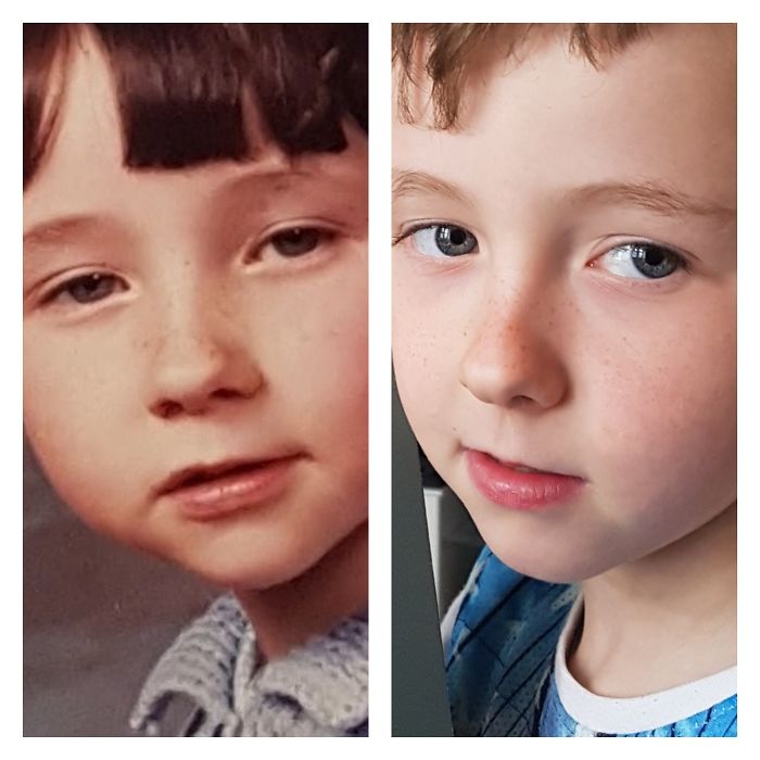 Mother And Son At Same Age.