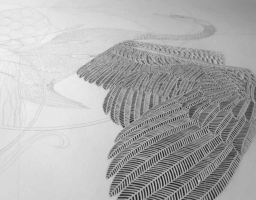 I Created A Paper Cut Artwork Depicting Some Of The Wildlife Found Around The Waterways Of Britain