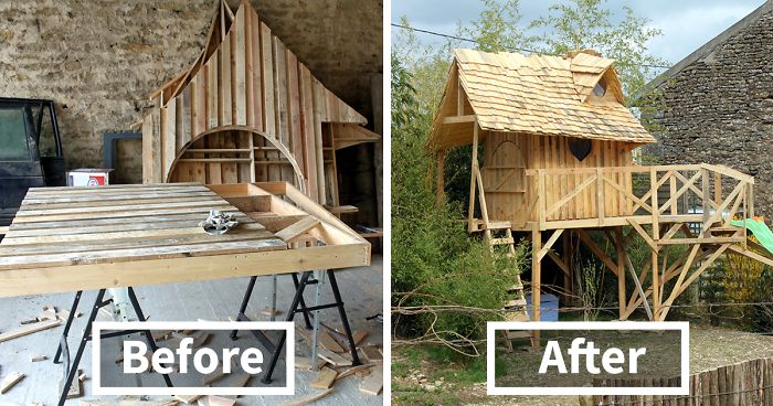 I Turned Old Wooden Pallets Into A Little Castle For My 5-Year-Old Niece