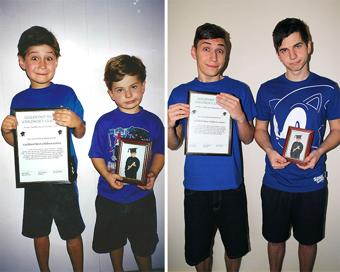 My Brother And I, 15 Years Apart