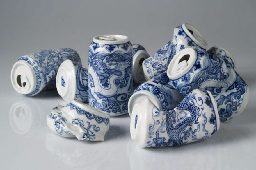 smashed-cans-sculptures-drinking-tea-lei-xue-8 smashed-cans-sculptures-drinking-tea-lei-xue-8