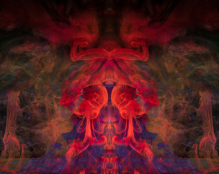 I Used Inks, Dyes, And Paints In Water To Create Surreal Images