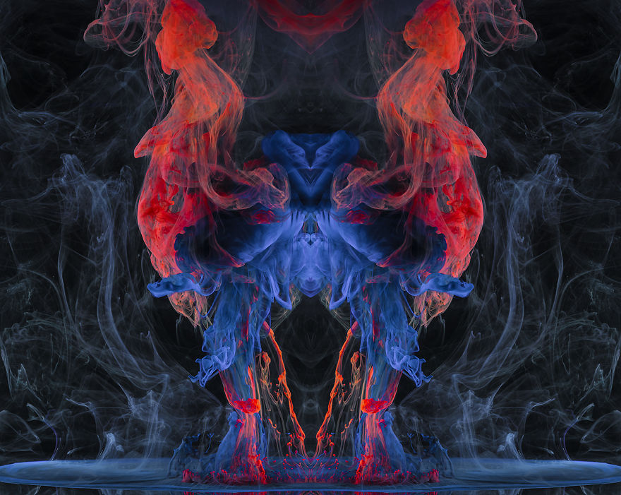 I Used Inks, Dyes, And Paints In Water To Create Surreal Images