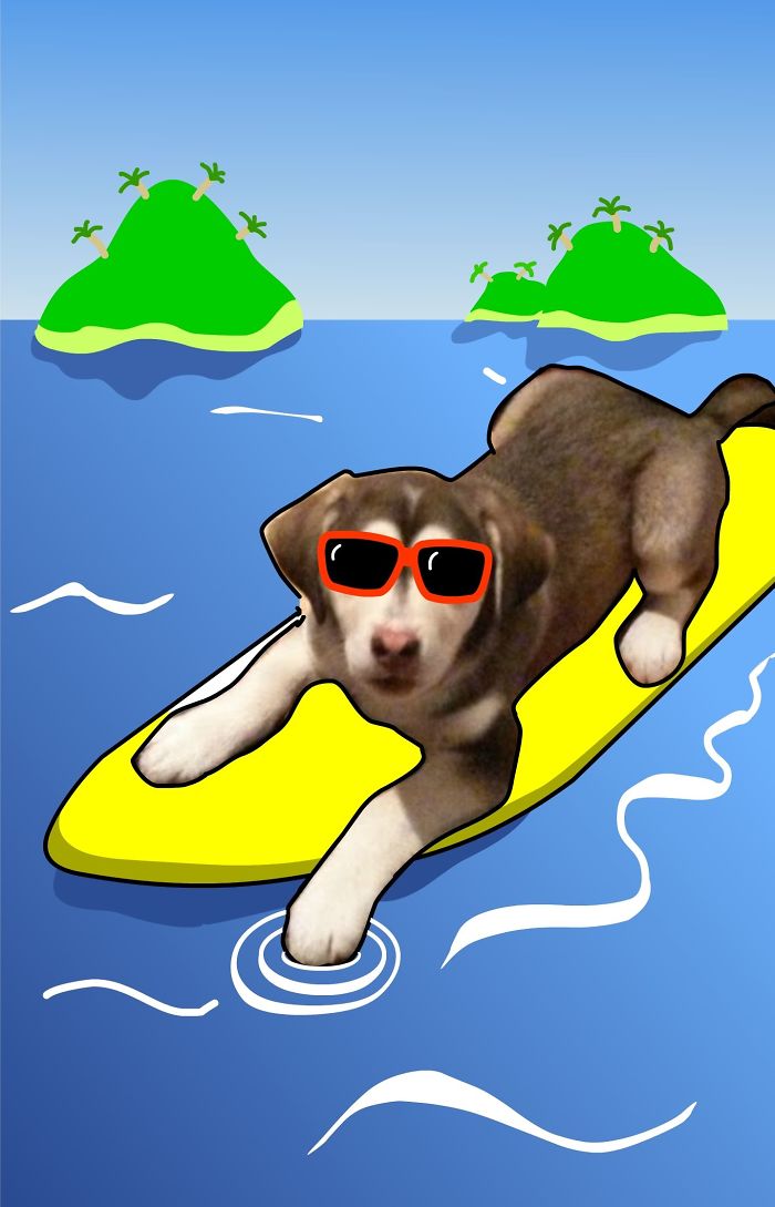 He Really Likes To Make Waves