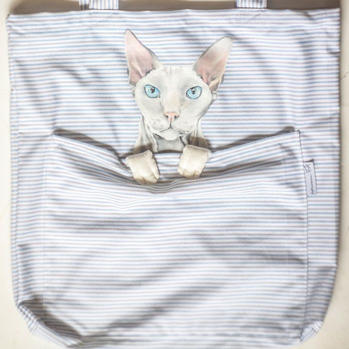 Forever Together! Hand Painted Shoulder Bags With Animals In A Pocket