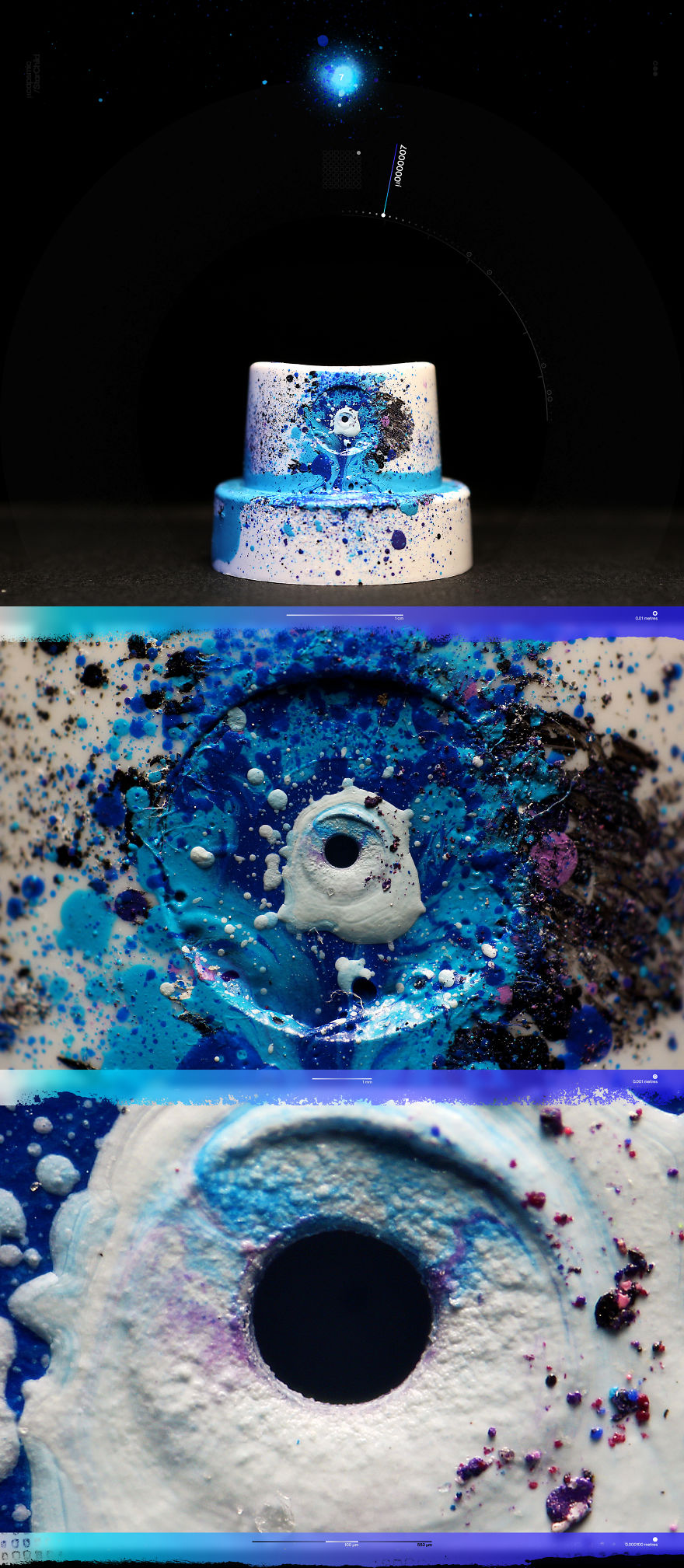 Ultra Macro Photos Of Graffiti Spray Caps That Were Used To Paint Cosmic Murals