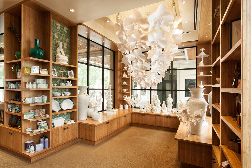 This Giant 7ft Long Orchid Chandelier Is Handmade Out Of Paper