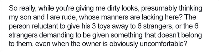 Mom's Explanation Why She Teaches Son Not To Share Gets Shared 207,000+ Times, Other Parents React