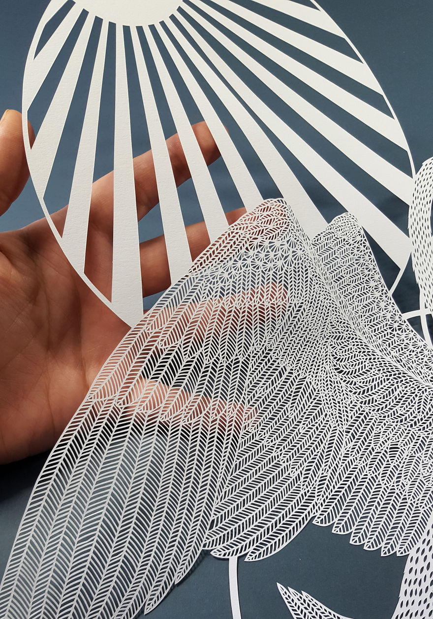 I Created A Paper Cut Artwork Depicting Some Of The Wildlife Found Around The Waterways Of Britain I Created A Paper Cut Artwork Depicting Some Of The Wildlife Found Around The Waterways Of Britain