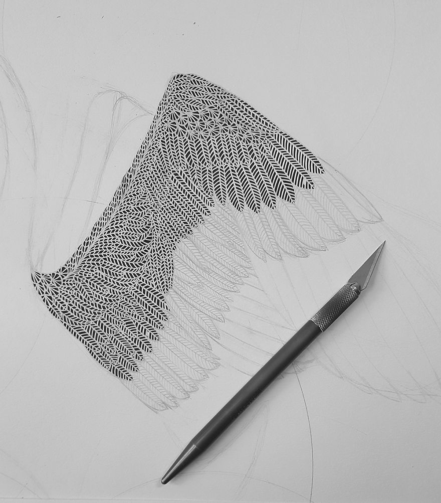 I Created A Paper Cut Artwork Depicting Some Of The Wildlife Found Around The Waterways Of Britain