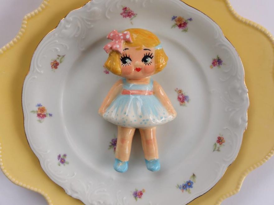 I Create Ceramic Dolls Inspired By Vintage Figurines