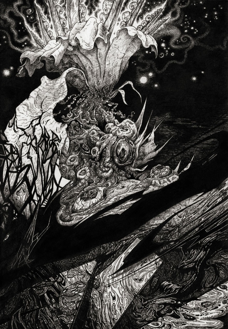 Untitled Face Iii - Flowering