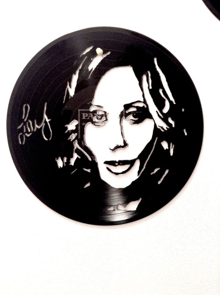 I Made Art From Old Vinyls