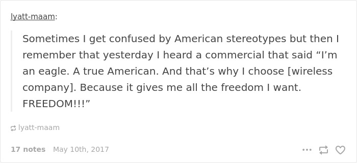 Mocking Americans Stereotypes