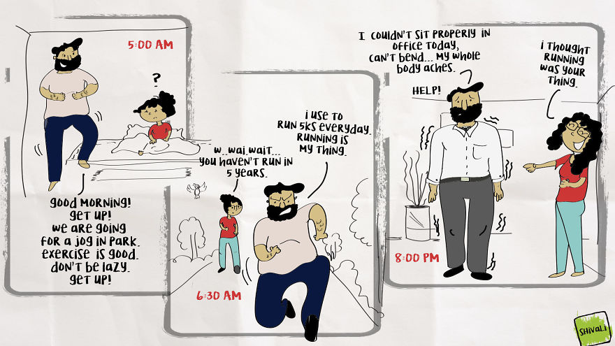 When He Tries Hard To Be In Shape, And Fails Hilariously