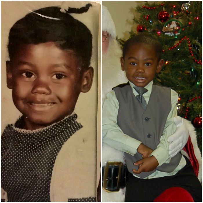 Mom And Son At 5 Years Old