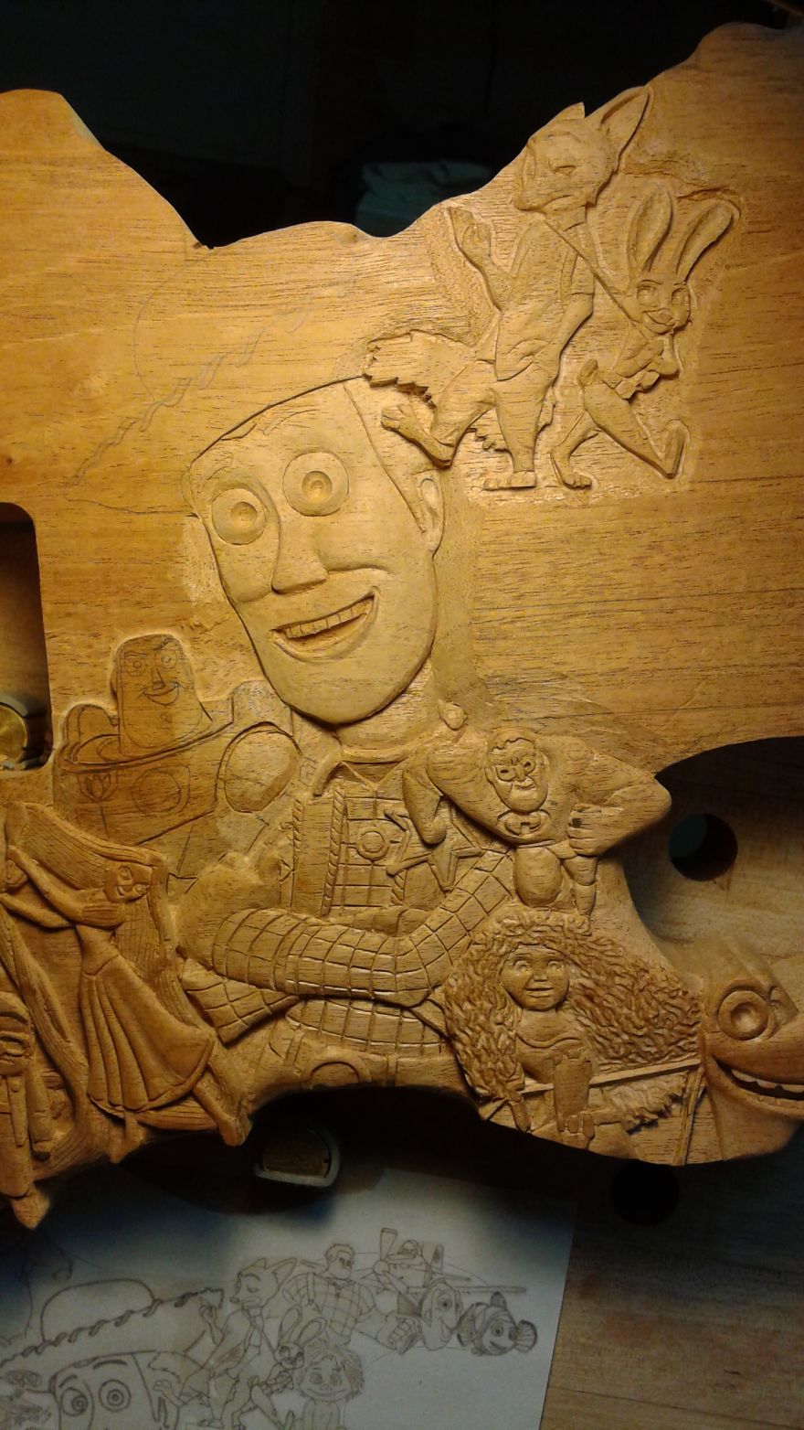I Spent 200+ Hours To Make A "Pixar Guitar" Featuring Characters From Every Movie They've Ever Made