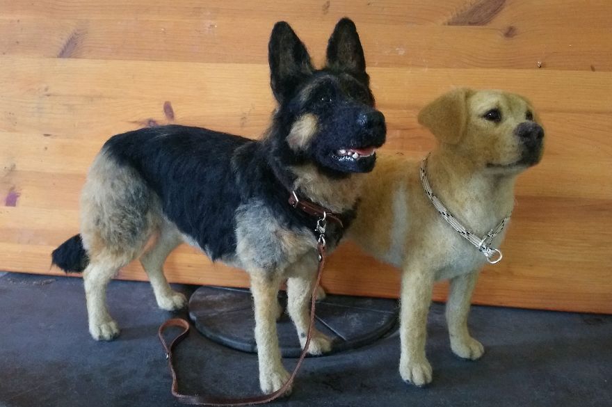 I Made This German Shepherd In 78 Hours From Wool!