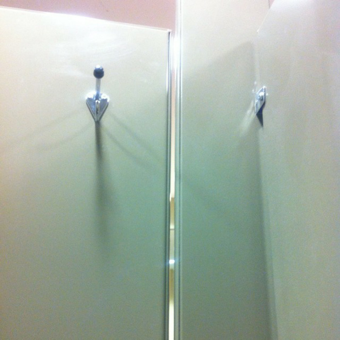 The Gap Between The Door And Cubicle Wall Is A Bit Too Wide For Comfort In My Office Washroom. I Can't Think Of One Good Reason For That