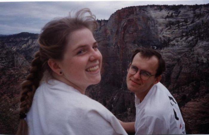 Here She Is! With My Dad Looking As Awkward As Ever Behind Her