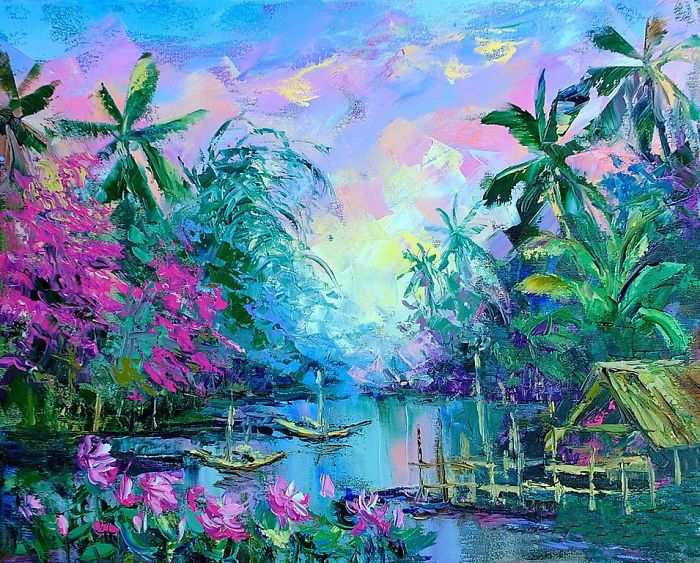 Juicy Jungleland: Energetic Oil Paintings By Natalia Shiryaeva