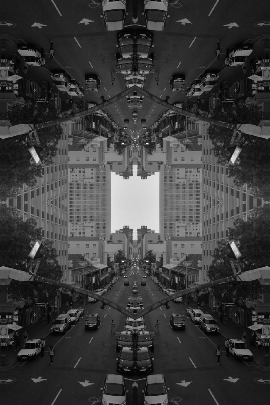 I Travel Across South Africa For Business And Enjoy Shooting And Editing Surreal-Symmetric Cell-Phonography