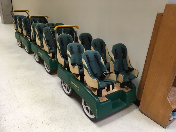 My Daughter's School Uses These To Transport Babies Around The Campus