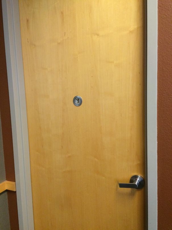 My University Has Peep-Holes On Classroom Doors So You Don't Walk In On A Class