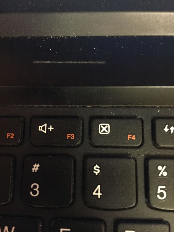 The Worst Thing About Lenovo Laptops. A "Close Current Page Without Warning Button" Right Next To The "Volume Up" Button