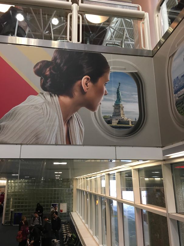 This Woman Looking Out The Plane Is Very Calm Considering She's About To Crash Into The Hudson