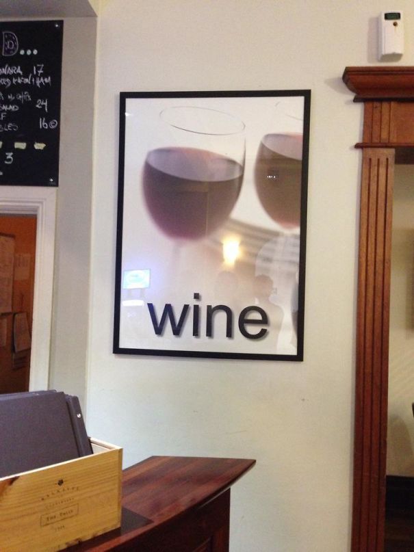 We Need A Poster That Says "Wine"