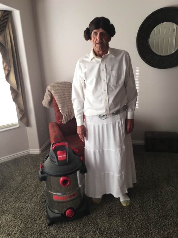 Princess Leia And R2D2 (My Grandpa's Costume)