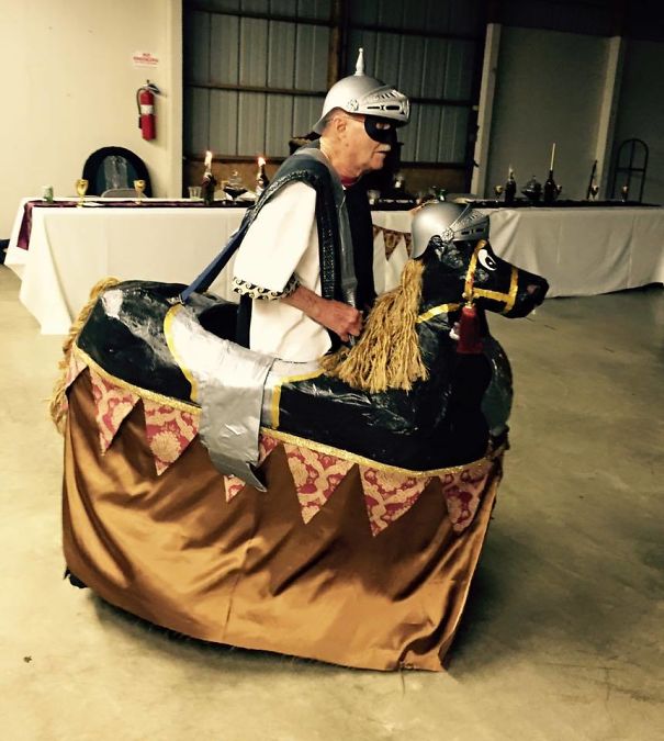 My Friend Had A Medieval Themed Wedding And Her Grandpa Showed Up Like This