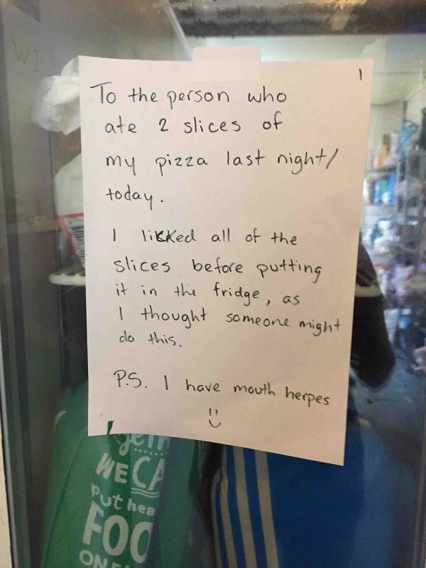 To The Person Who Stole My Pizza