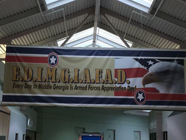 Let's Come Up With An Easy Acronym To Let People Know We Support The Military