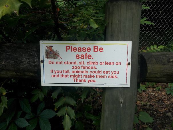 Funny Zoo Sign