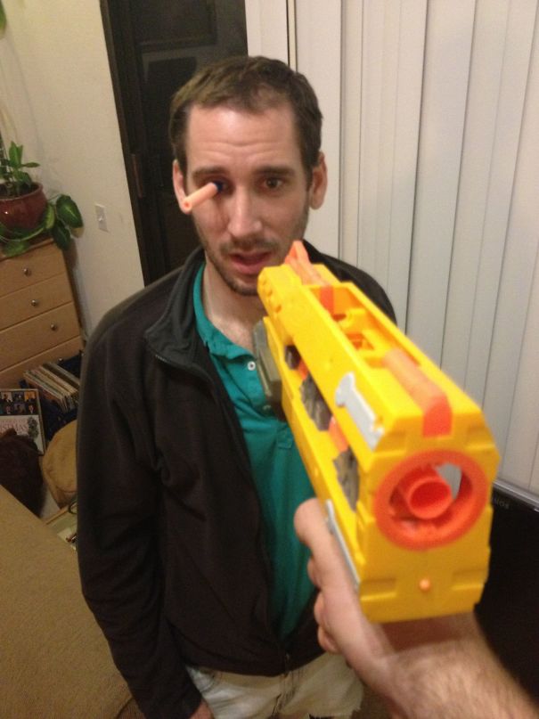 Was Playing With My Nerf Gun When Suddenly
