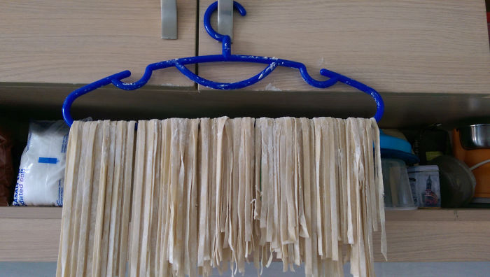 Decided To Make Homemade Pasta And Realized I Didn't Have A Drying Rack