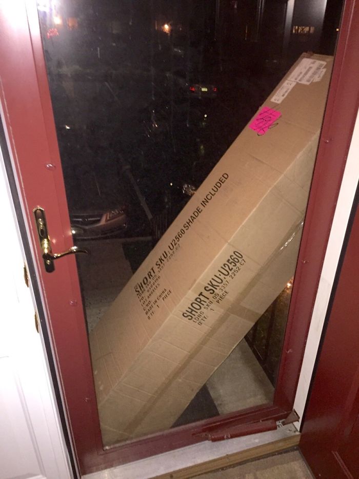 This Was Just Delivered. My Door Opens Out