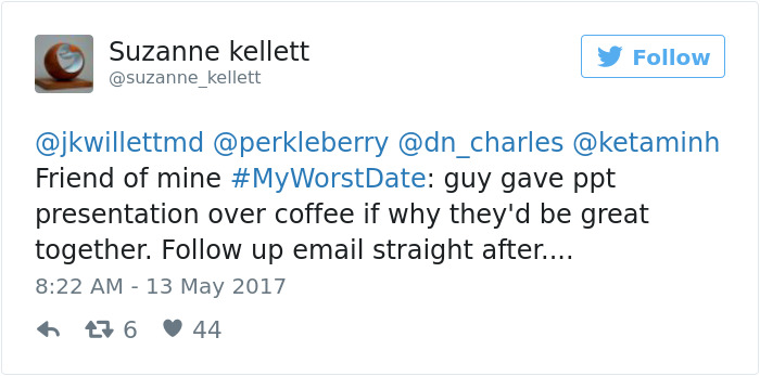 Funny #myworstdate Tweets