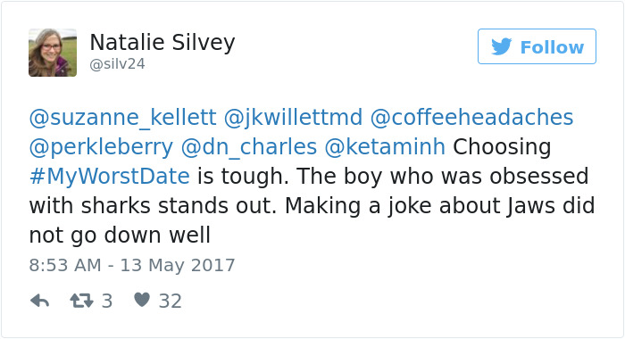 Funny #myworstdate Tweets