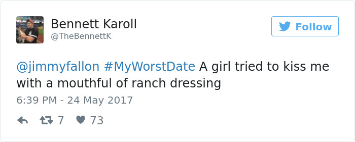 Funny #myworstdate Tweets