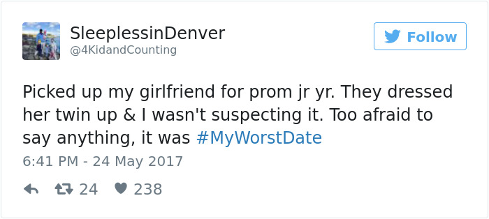 Funny #myworstdate Tweets
