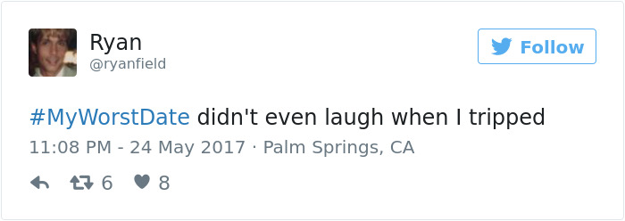 Funny #myworstdate Tweets