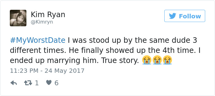 Funny #myworstdate Tweets