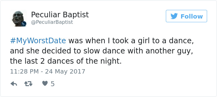Funny #myworstdate Tweets