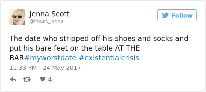 Funny #myworstdate Tweets