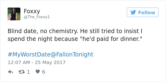 Funny #myworstdate Tweets