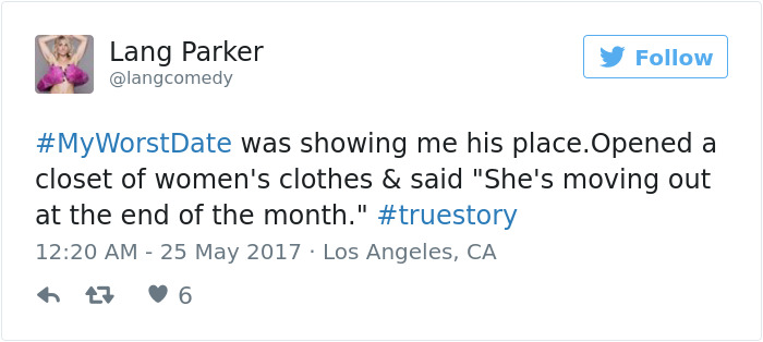 Funny #myworstdate Tweets