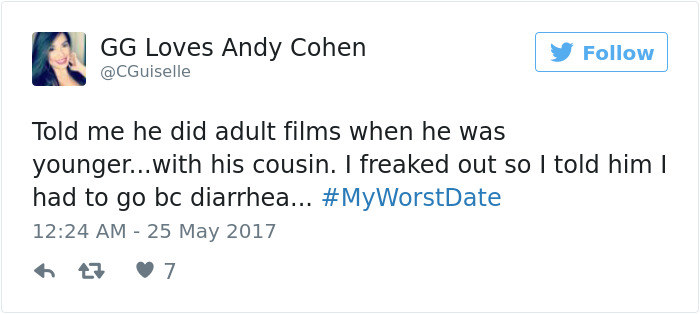Funny #myworstdate Tweets